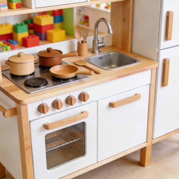 Wooden Pretend Play Kitchen Set