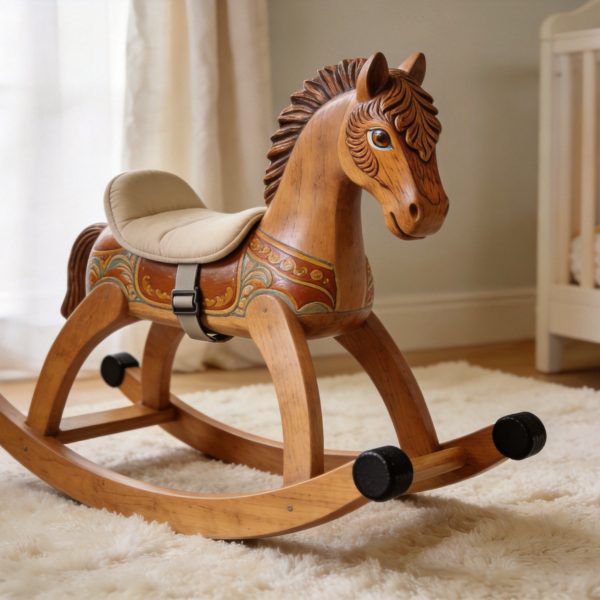 Hand Painted Wooden Rocking Horse